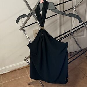 Nine West Black Halter Backless top